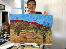Jan has not been idle! Her outback piece is stunning as usual