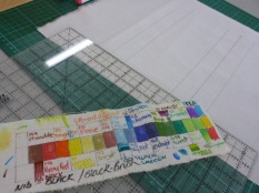 Brenda was also working on making another colour chart